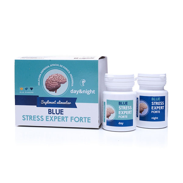 BLUE STRESS EXPERT FORTE 24 Day&Night - supliment antistress 100% natural