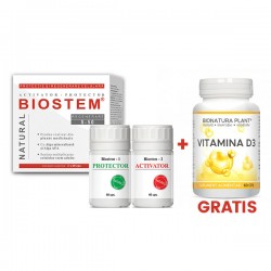 Promo Biostem Natural + Vitamina D3 60cps - GRATIS