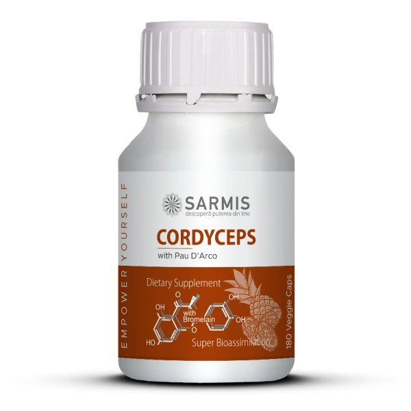 Cordyceps+ cu Bromelaina - 180 cps veg